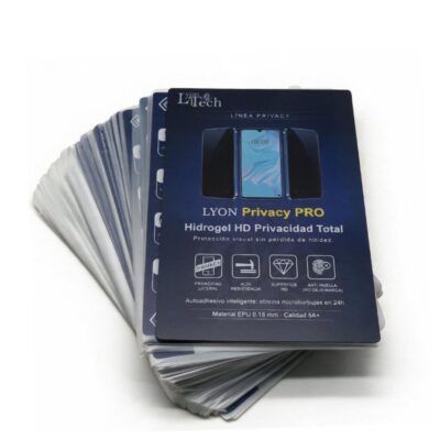 Hidrogel - LYON Privacy Pro 0.15mm 4A+ Anty Spy Precio unitario Hidrogel - LYON Privacy Pro 0.18m 4A+ Anty Spy Precio unitario