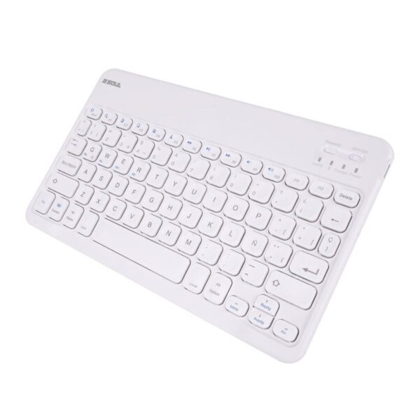 Teclado BT Slim AN/AP/WIN 24.5x15x0.6 cm *Blanco* SOUL