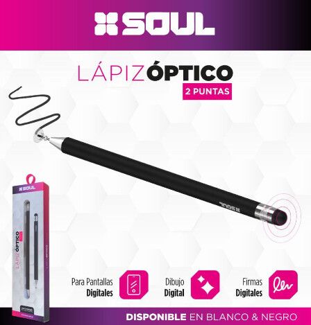 Lapiz Optico MOD.P01 Punta Disco Silicona Blanco SOUL