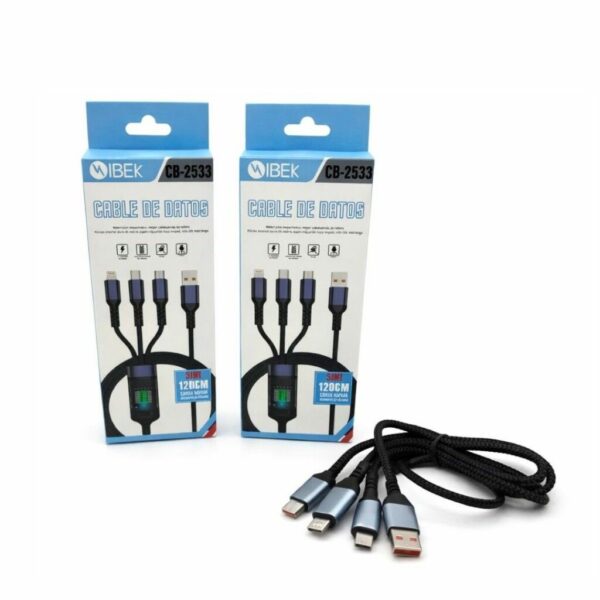 Cable USB 3 en 1 IBEK CB-2533