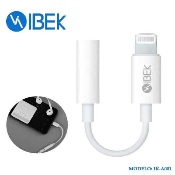 Adaptador Lightning A Audio 3.5 Rep. IBEK