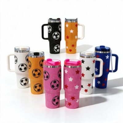 Vaso Quencher Glitter Perlado c/ Diseño 1.2Lts ==