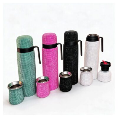 KIT Glitter -Termo 1L  Manija y Pico + Mate ==