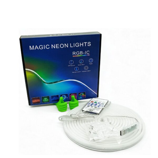 Neon Flex RGB Sop USB Y Control Remoto 5Mts inc, Fuente