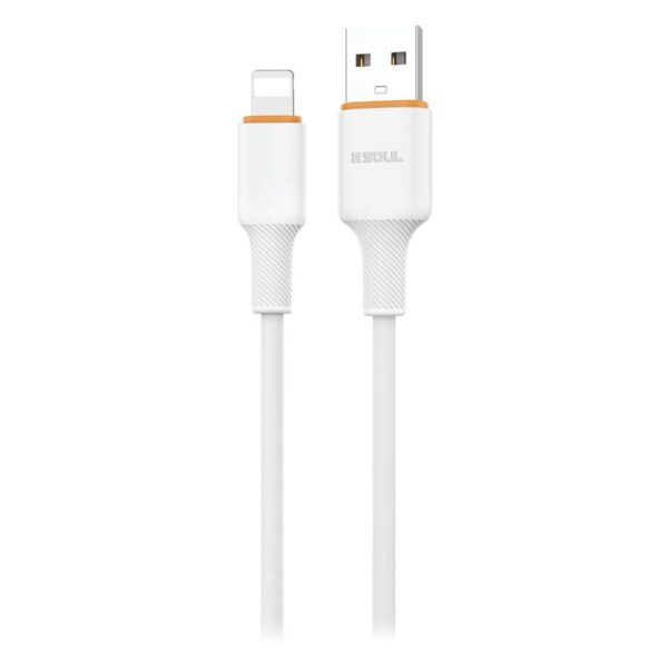 Cable USB Silicone Micro Lightning 1.5M Soul Blanco