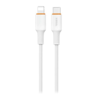 Cable USB Silicone Type-C a Ligthning 27w 1.5M Soul Blanco Cable USB Silicone Type-C a Ligthning 27w 1.5M Soul Blanco